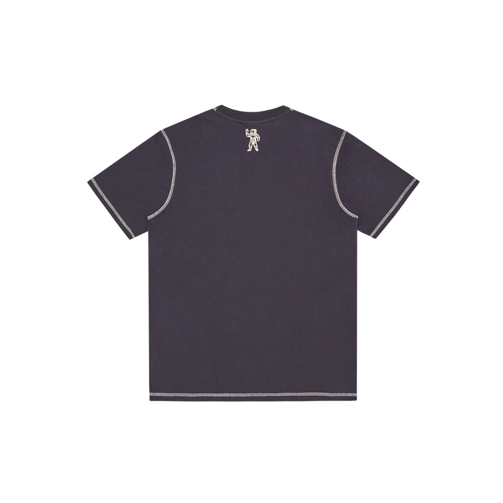 Puff Small Arch Logo Contrast Stitch T-Shirt (Navy)