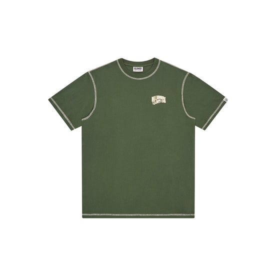 Puff Small Arch Logo Contrast Stitch T-Shirt (Green)