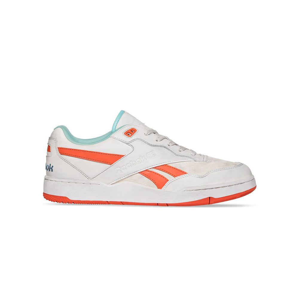 Orange and white reebok sale