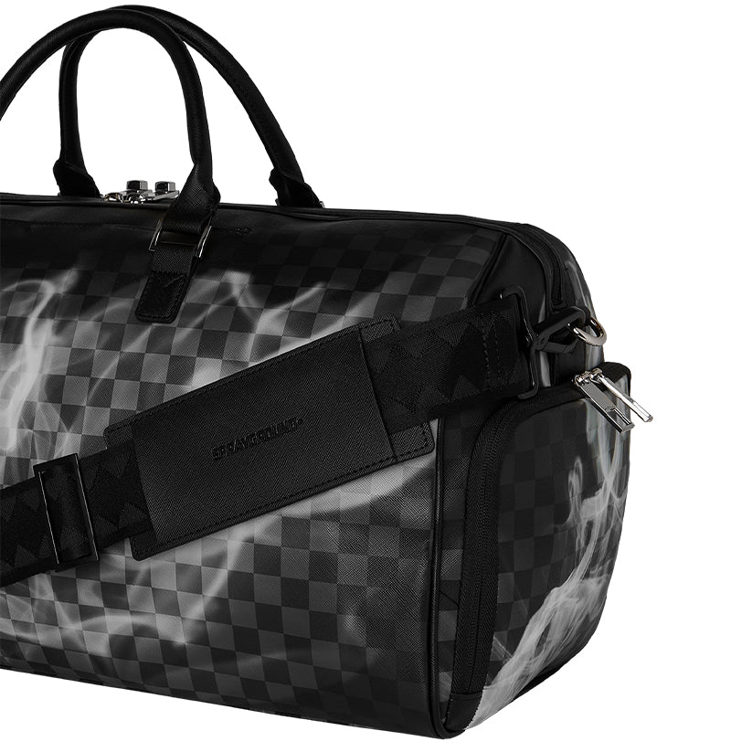 Sip N’ Smoke Duffle - Black/White