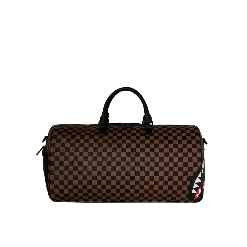 Check 2 Emboss Duffle - Brown