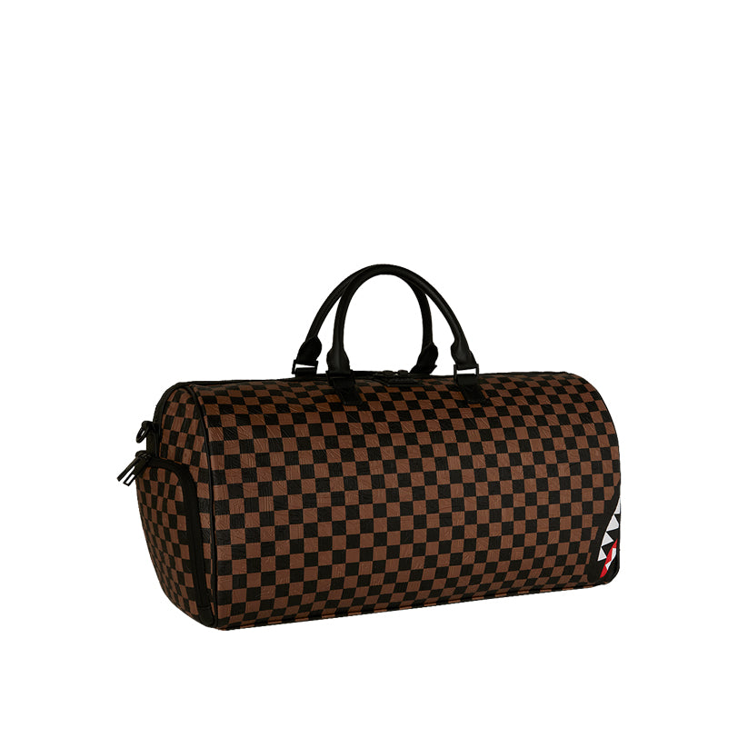 Check 2 Emboss Duffle - Brown