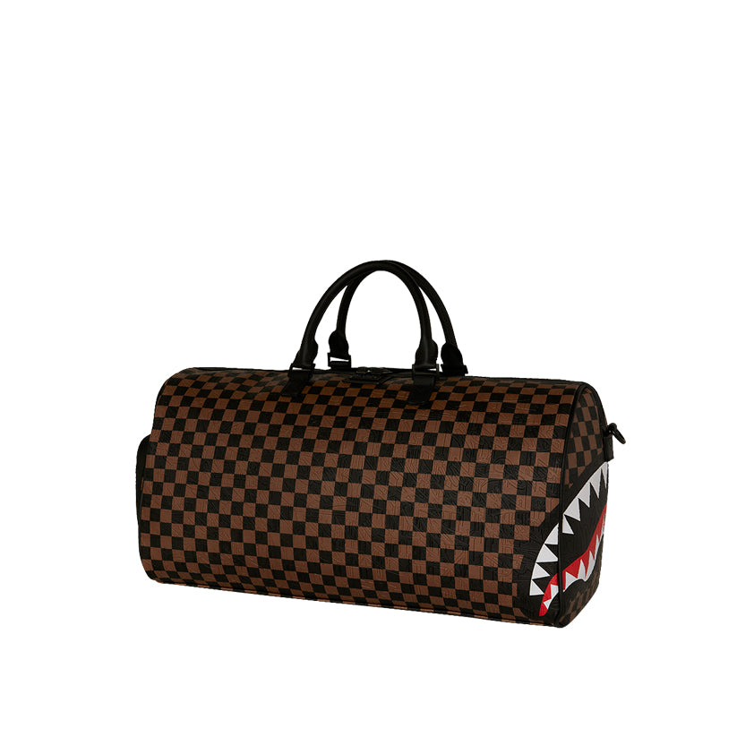 Check 2 Emboss Duffle - Brown