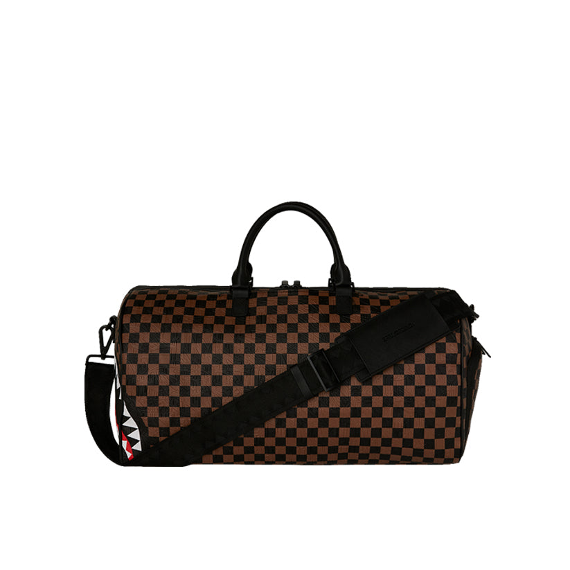 Check 2 Emboss Duffle - Brown