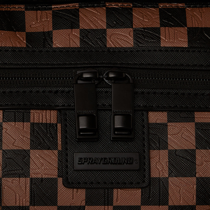 Check 2 Emboss Duffle - Brown