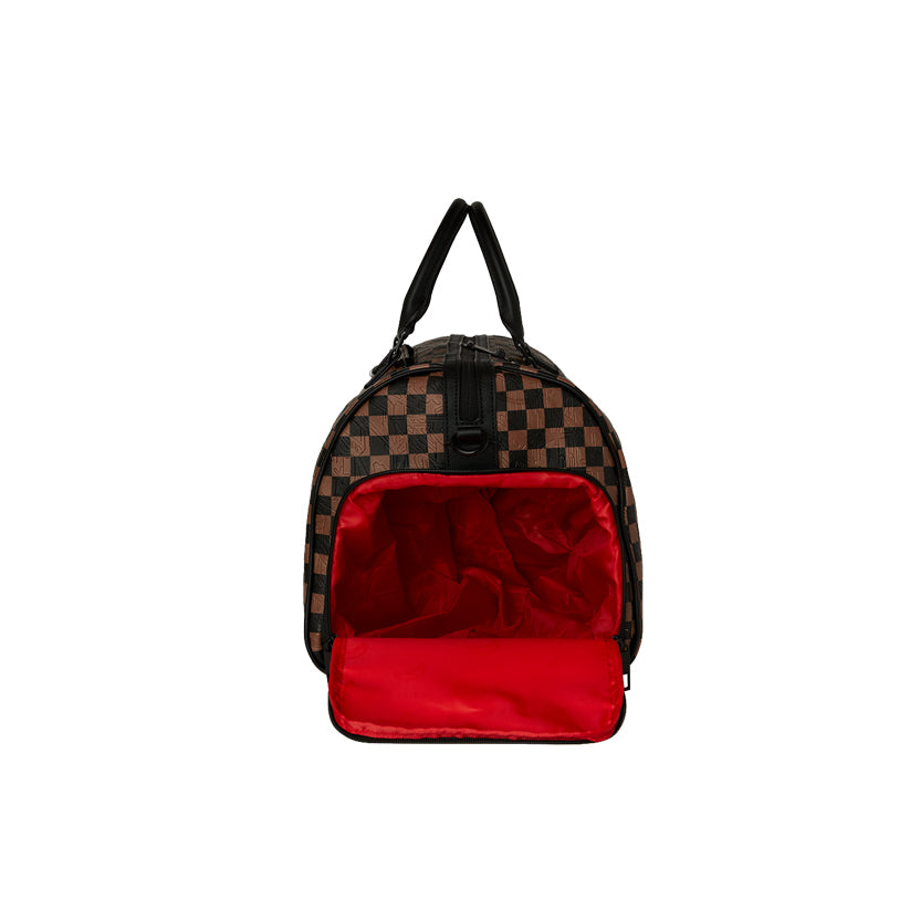 Check 2 Emboss Duffle - Brown