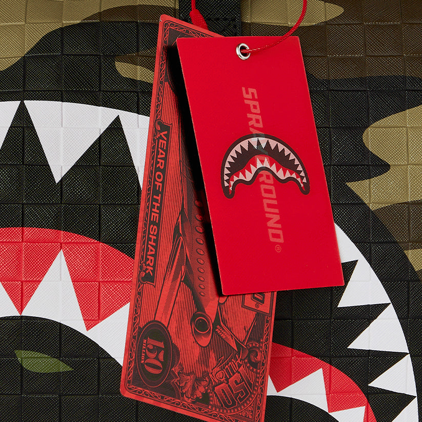 Woodland Camo Check Chain Duffle - Camo