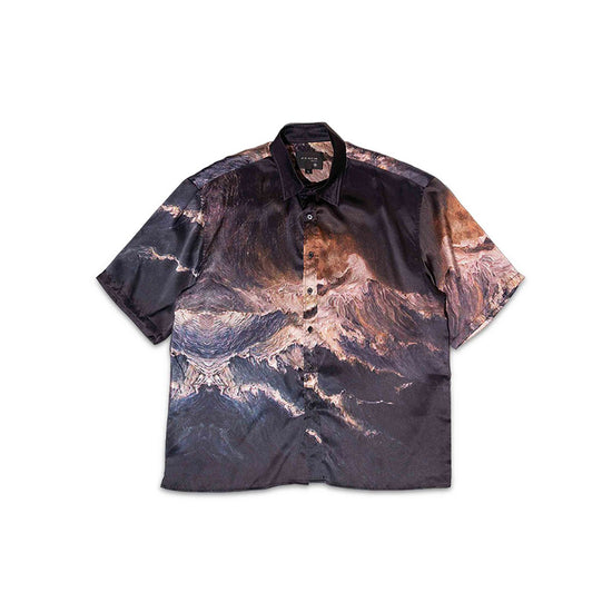 Printed Silk Shirt (Ocean)