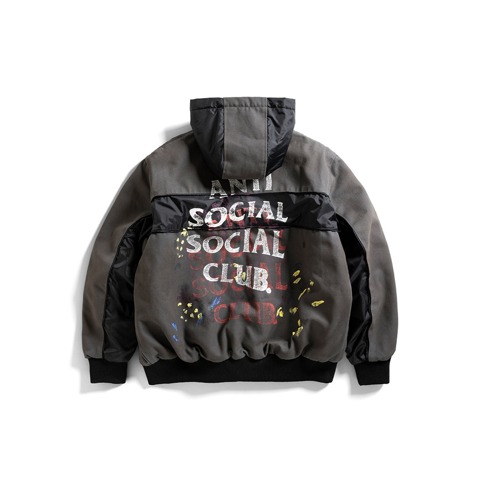 Distressed Jacket - Grey/Black