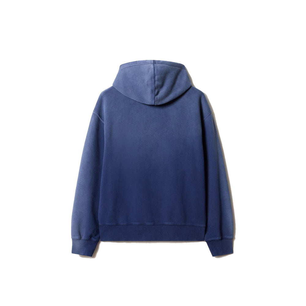 Double Fox Head Faded Comfort Hoodie - Indigo Faded
