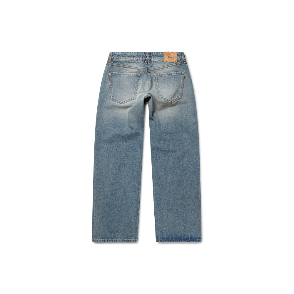 Distressed Low Rise Tyrone Jean - Blue