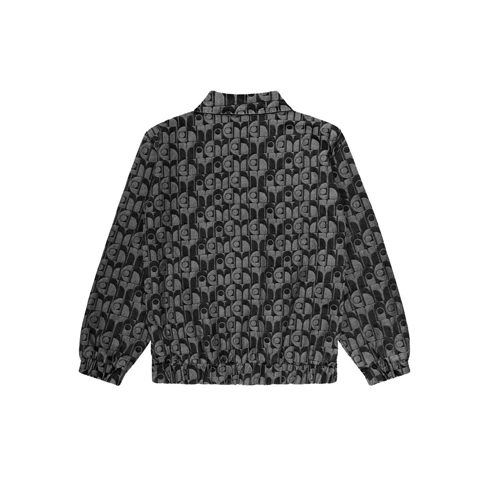 Dots Pattern Jacket - Black Denim