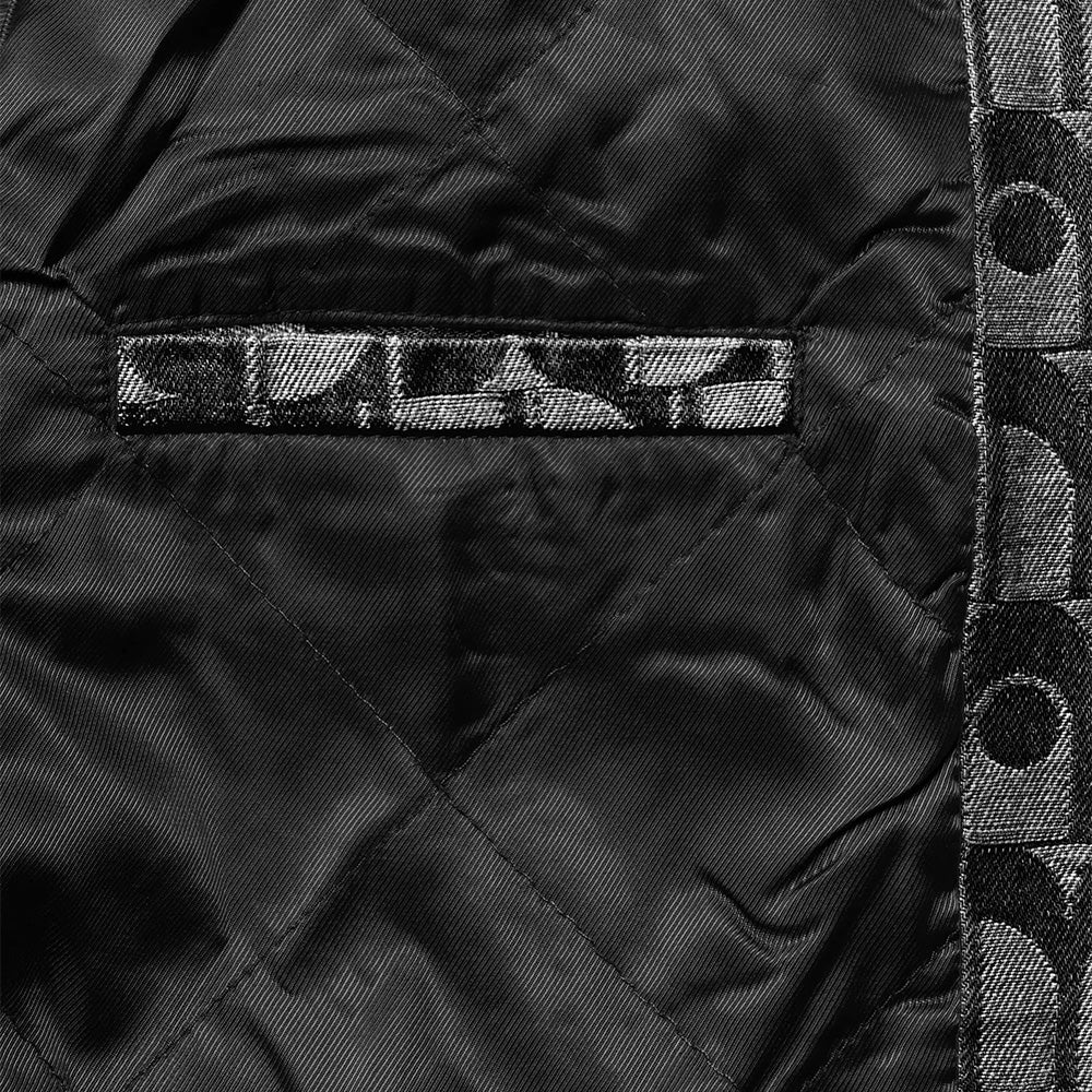 Dots Pattern Jacket - Black Denim