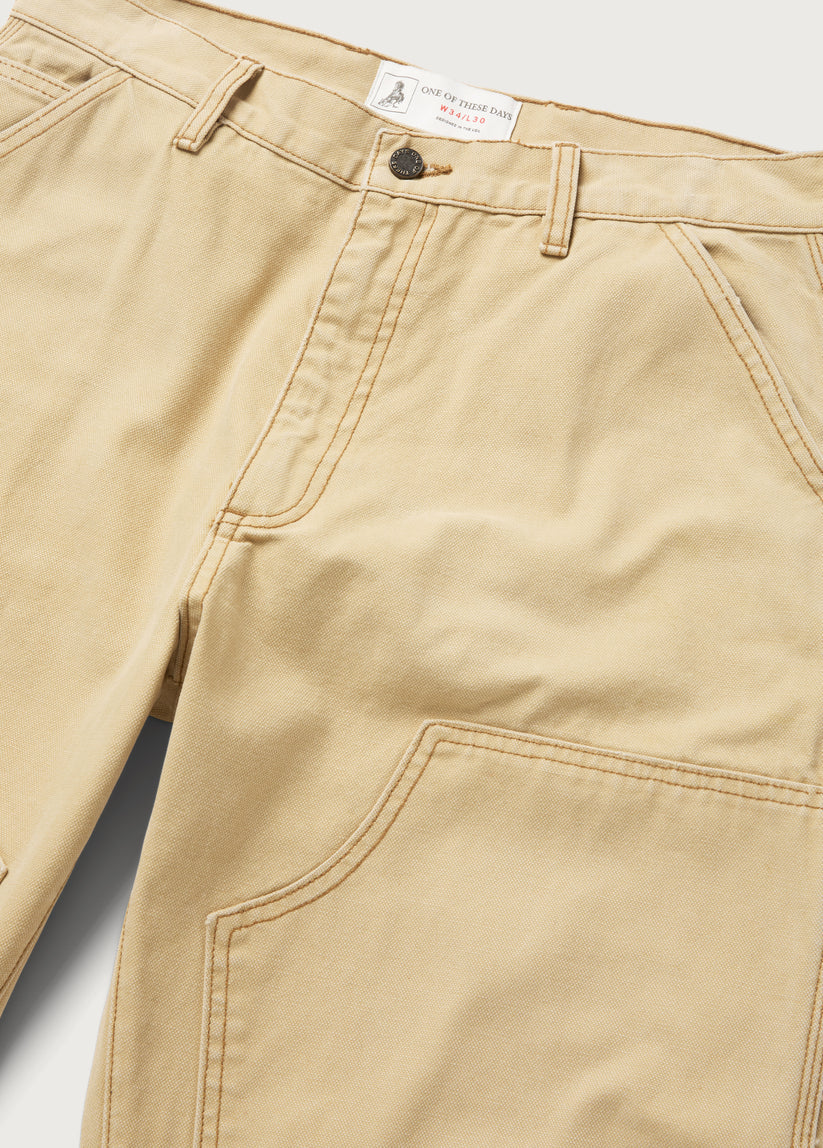 Canvas Double Knee Work Pant (Tan)