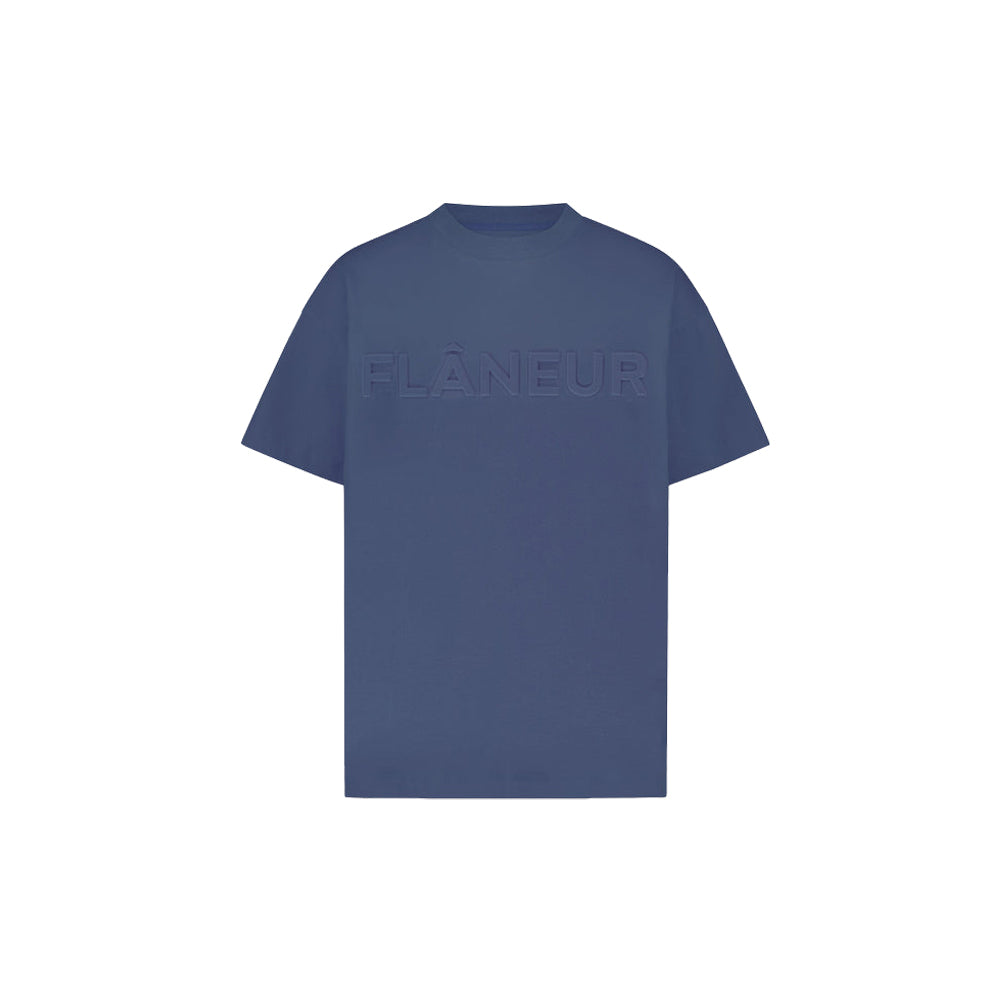 Embossed T-Shirt (Deep Blue)