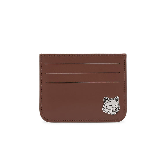 Fox Head Cardholder (Dark Brown)