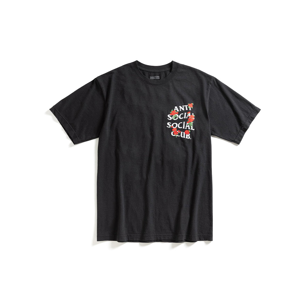 Embroidered Rose Kkotch Tee - Black