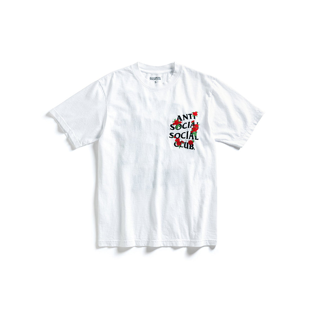 Embroidered Rose Kkotch Tee - White