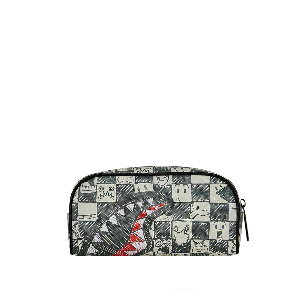 Emote Check Pencil Pouch - Multi