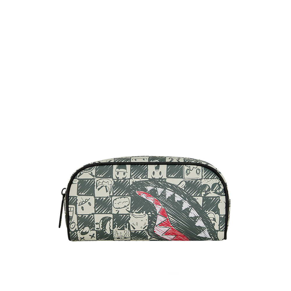 Emote Check Pencil Pouch - Multi
