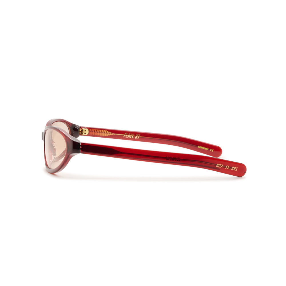 OLYMPIA (Crystal Burgundy / Solid Peach Lens)