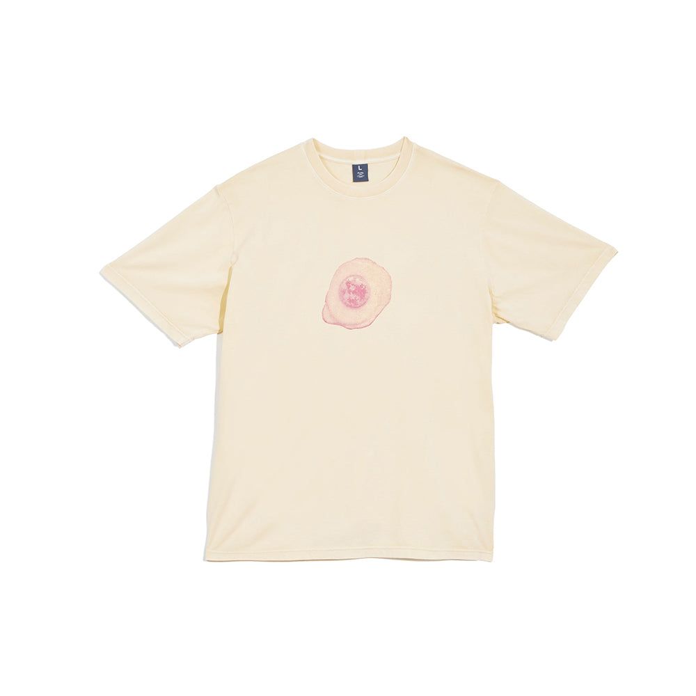 تي شيرت ديسكو جانبي (كريمي)