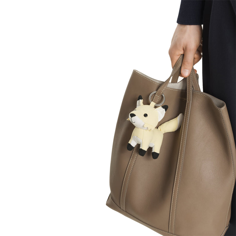 Fox Bag Charm - Straw