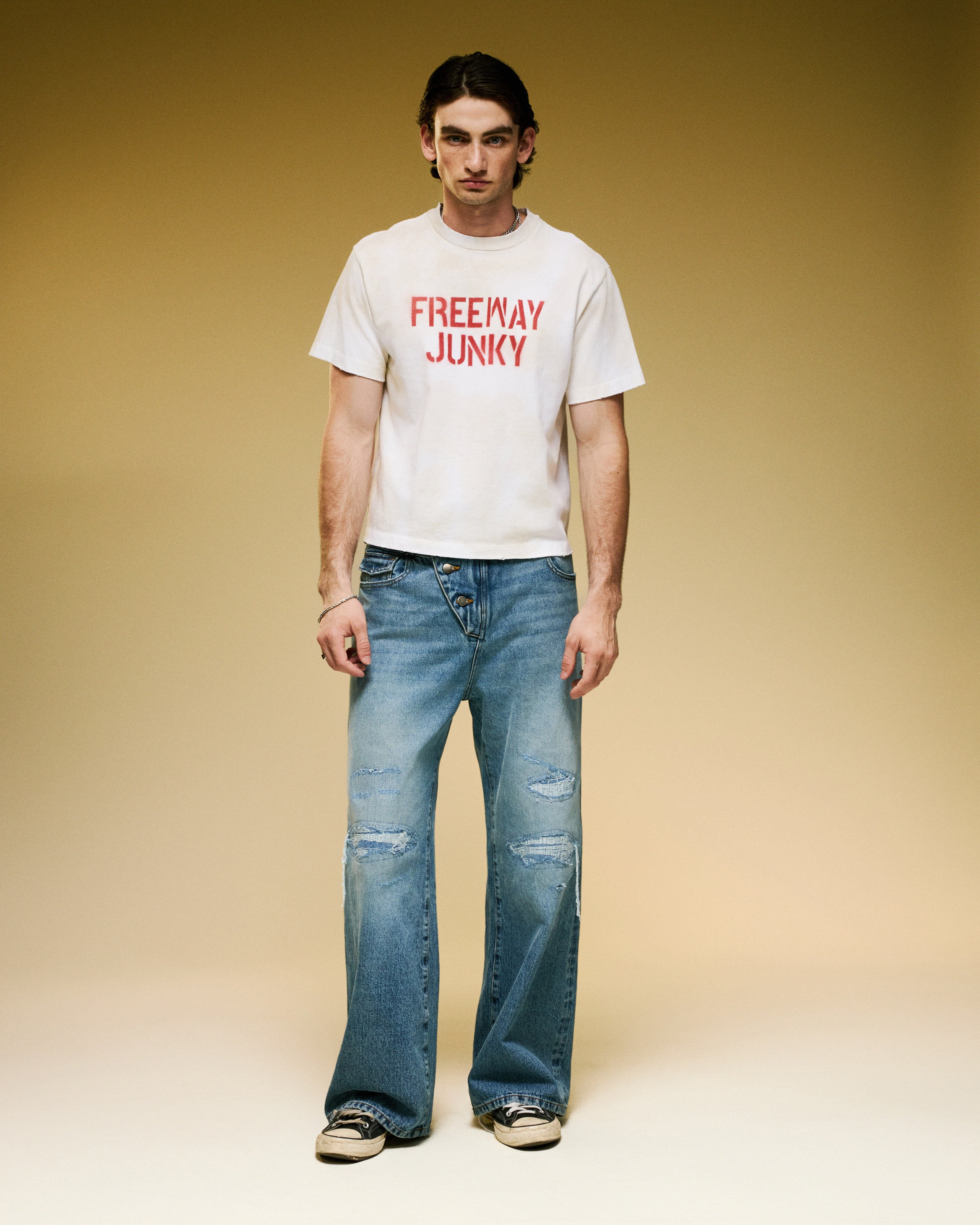 Freeway Junky Tee - Cream