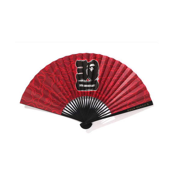 30Th Anniv. Japanese Folding Fan (Red)