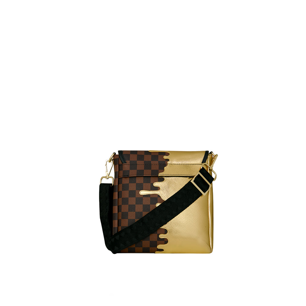 Gold Drip Messenger Sling - Multi