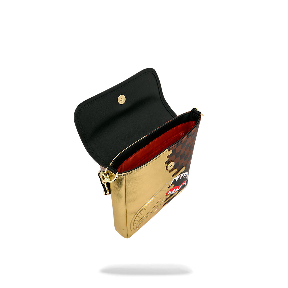 Gold Drip Messenger Sling - Multi