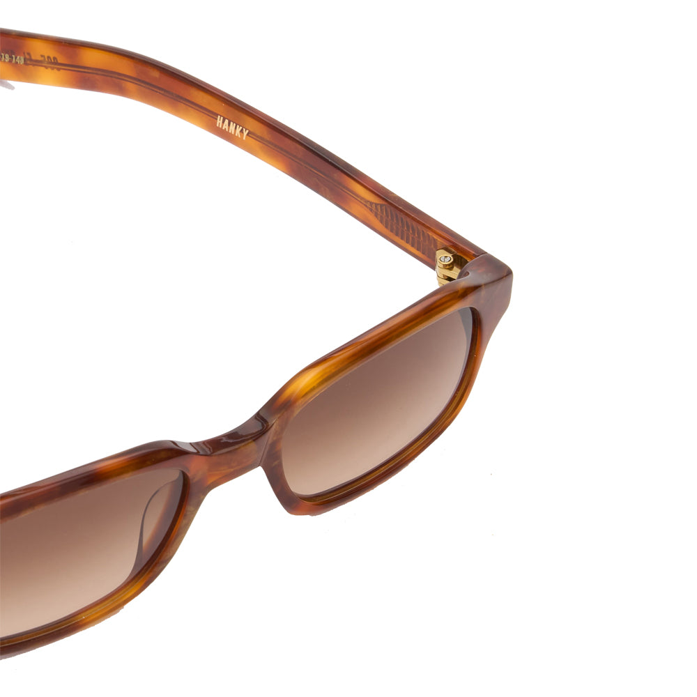 HANKY Shimmery Horn/Brown Gradient Lens