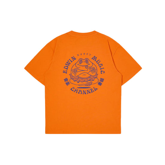 Edwin Music Channel TS (Orange Tiger Garment Washed)