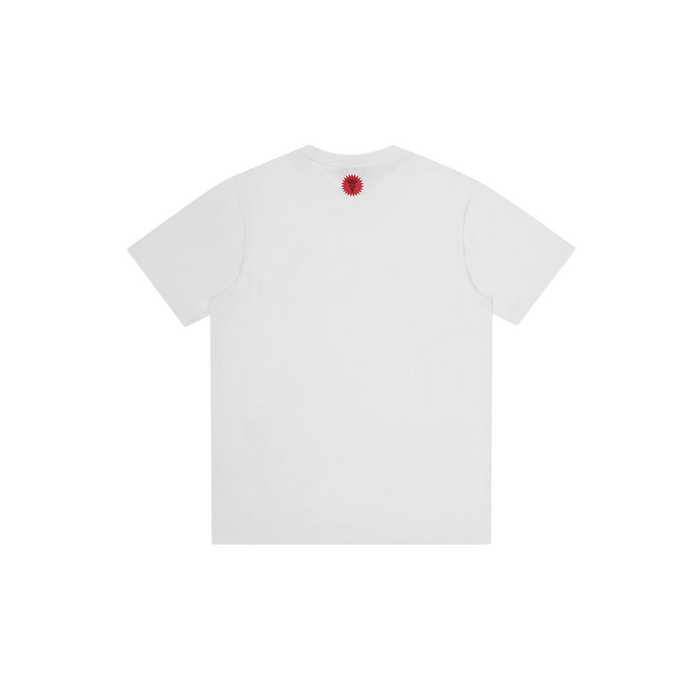 Woodgrain Running Dog T-Shirt (White)