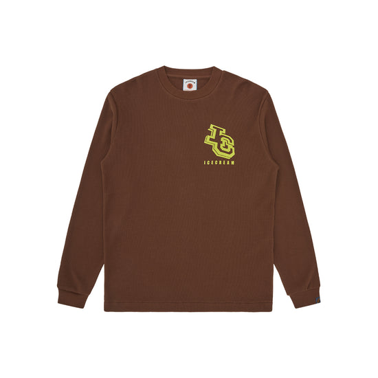 Waffle L/S T-Shirt (Brown)