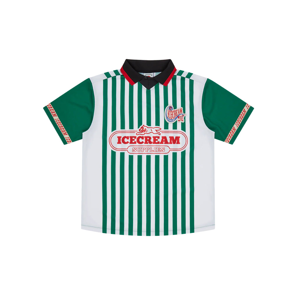 Striped Football Shirt - Green