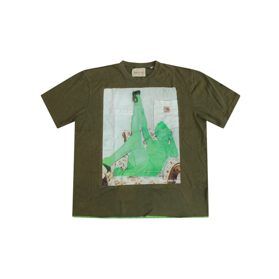 Filthy Carhartt Pocket Tee XL (olive)