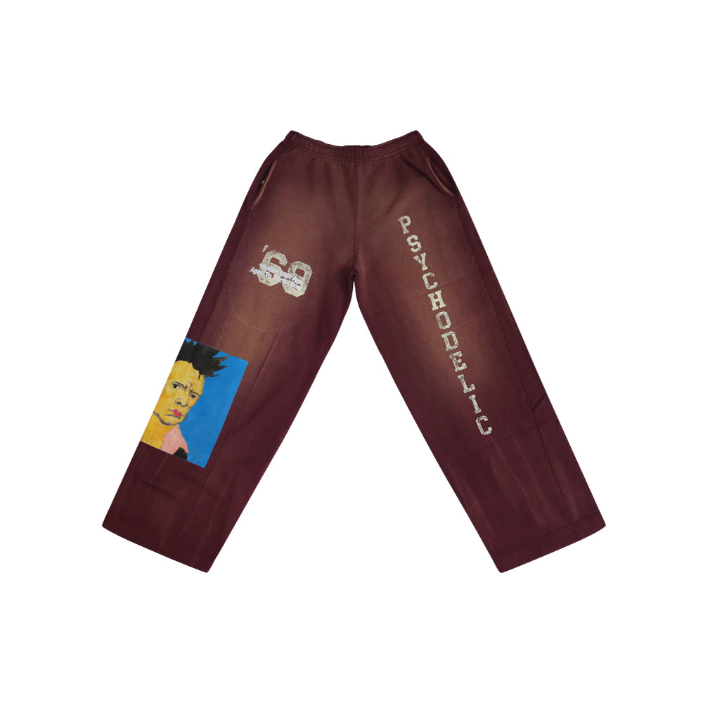Psychodelic Sweatpants XL (burgundy)