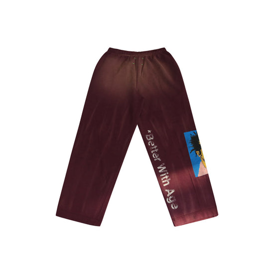 Psychodelic Sweatpants XL (burgundy)