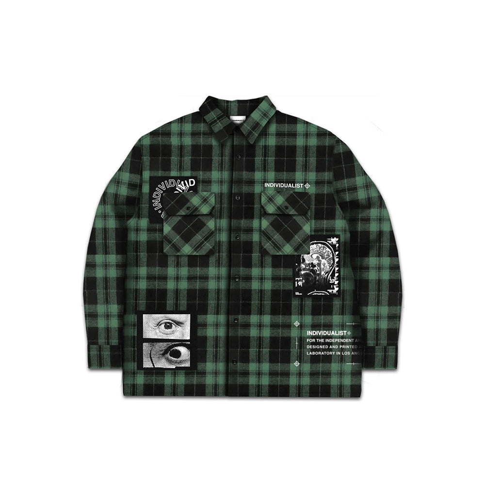 Eyes Flannel (Green)