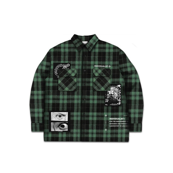 Eyes Flannel (Green)