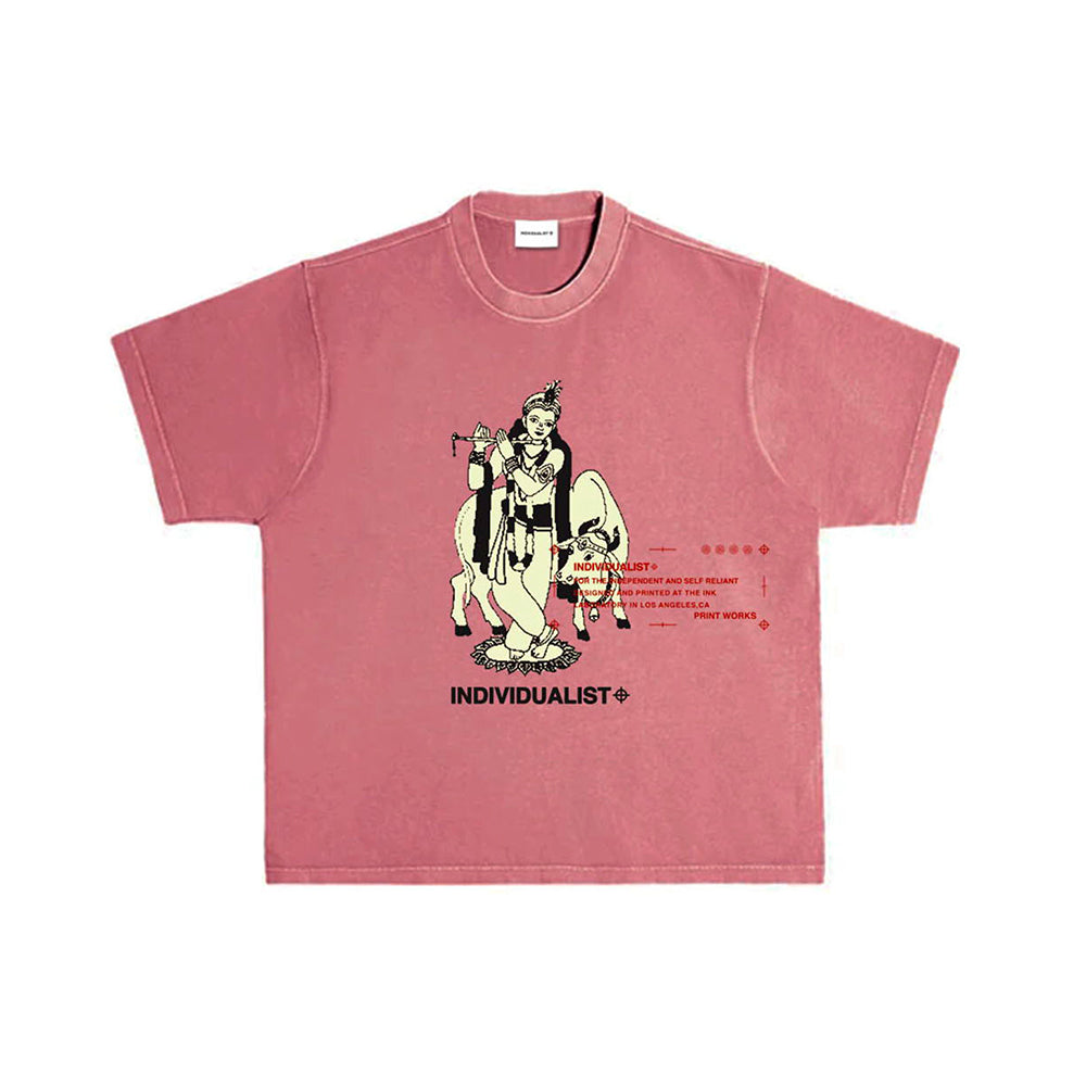 Young Krishna Tee (Rustic Red)