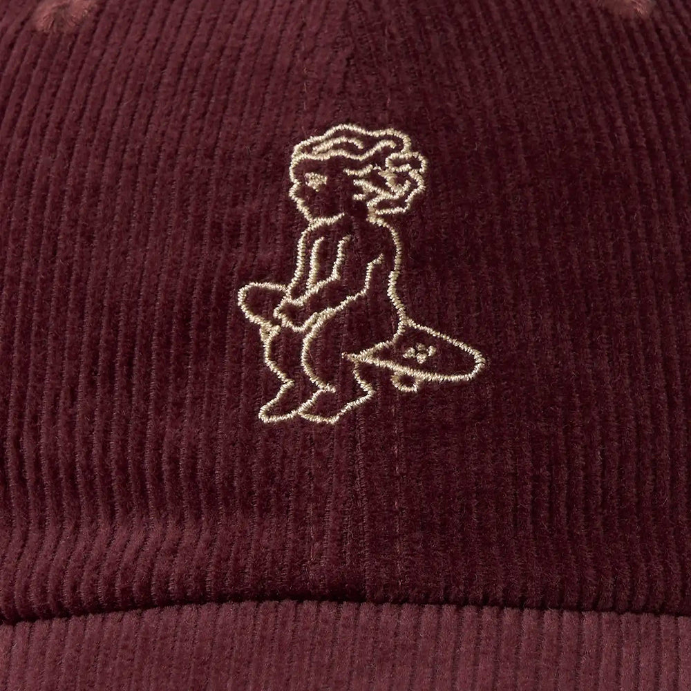 Ikon Cord Cap - Burgundy