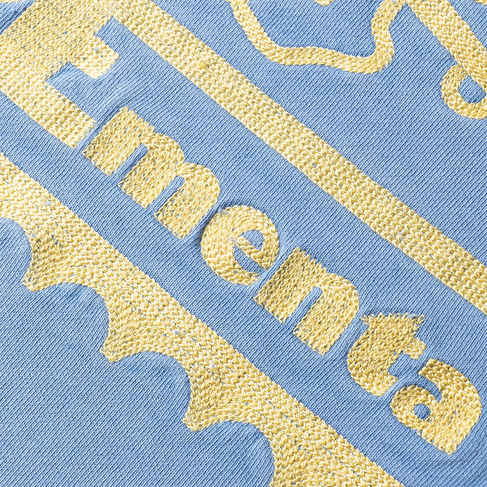 Ikon Stamp Spine Washed Crew - Winter Sky Washed/Butter