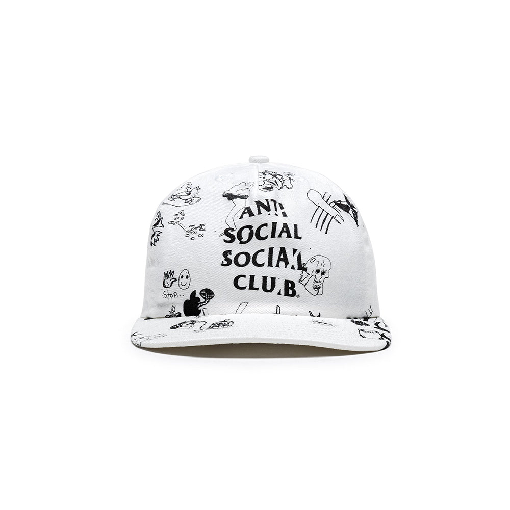 Illustrated Cap - White