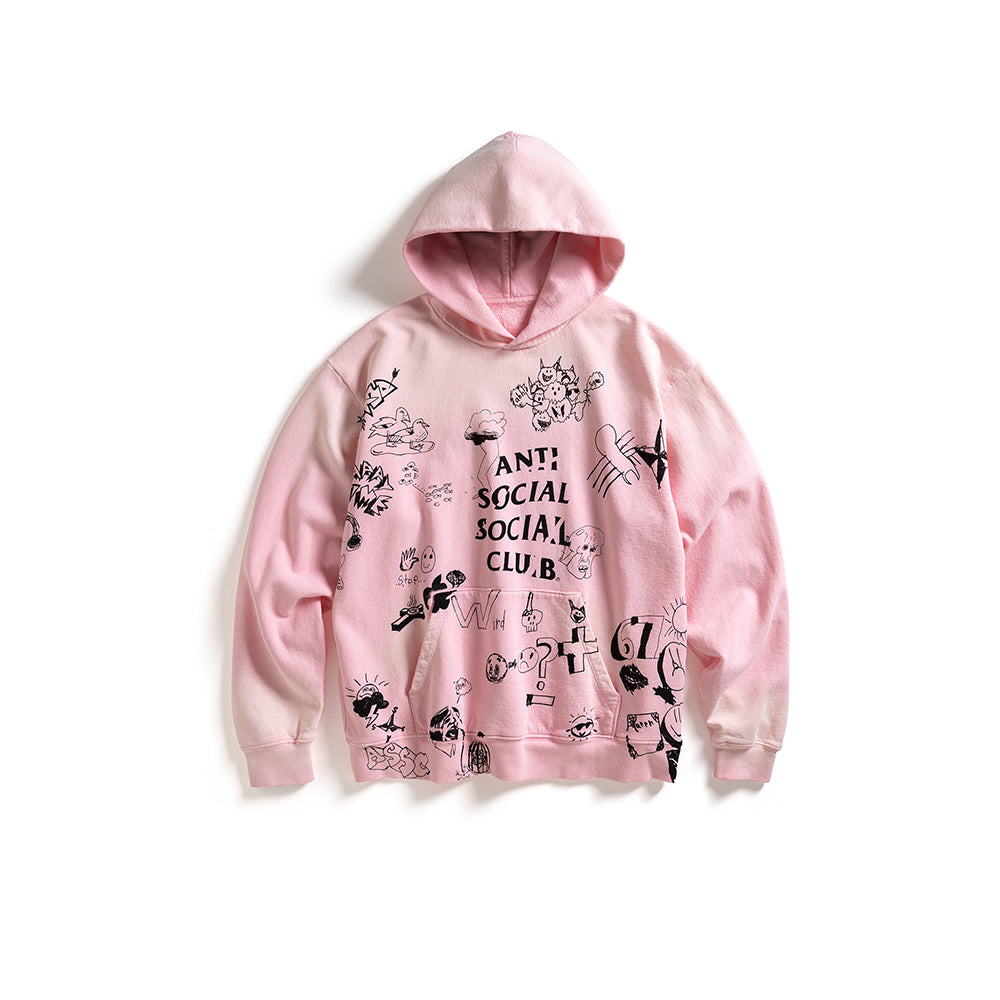 Illustrated Hoodie - Pink