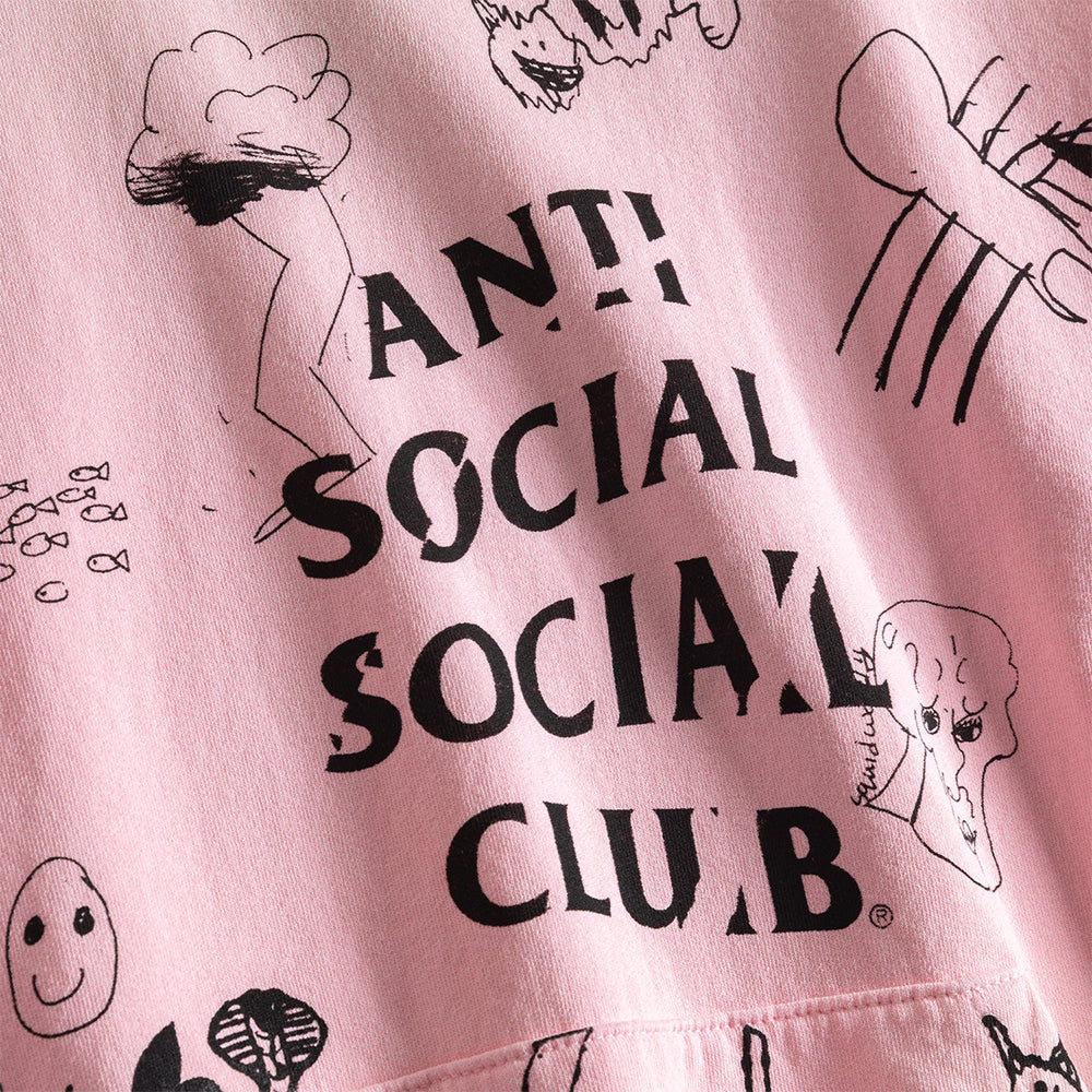 Illustrated Hoodie - Pink