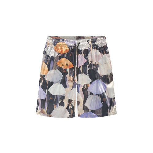 Umbrella Viscose Shorts (Purple)