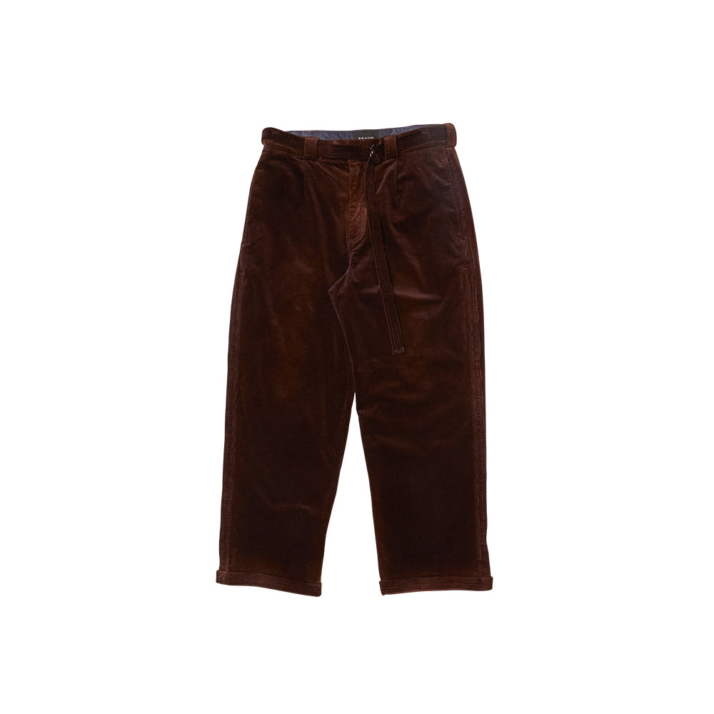 Pleated Work Pant (Washed Brown)