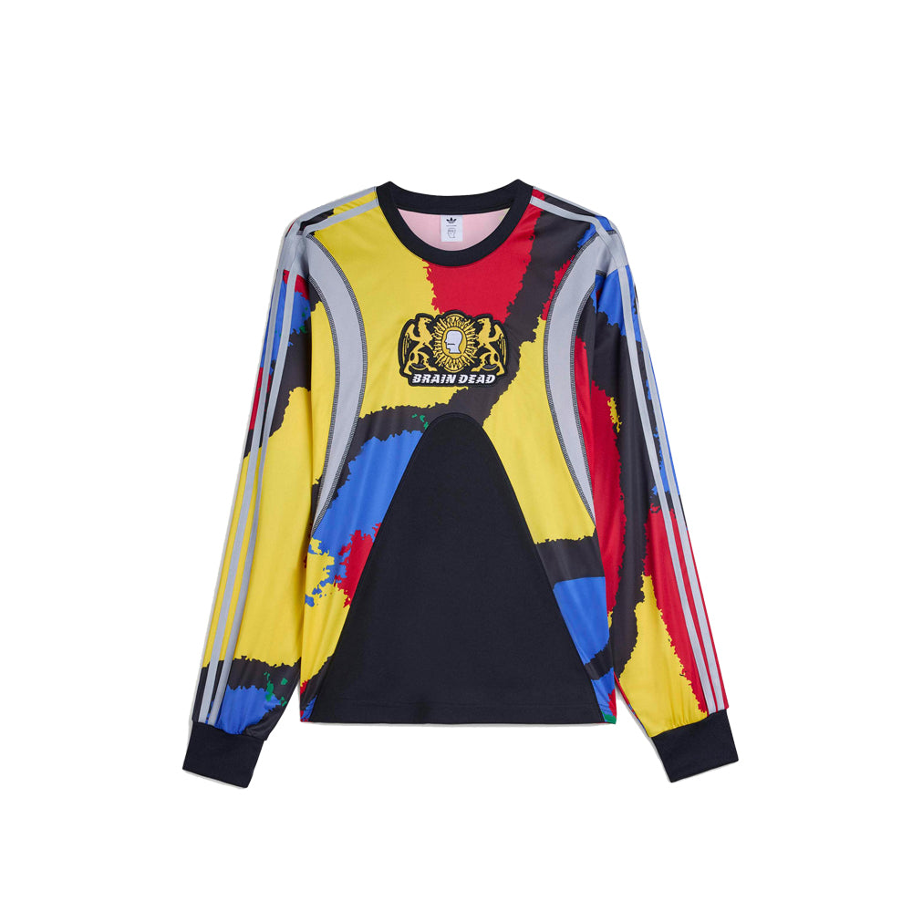 Brain Dead x adidas Long SLeeve Jersey - Black/ EQT Yellow